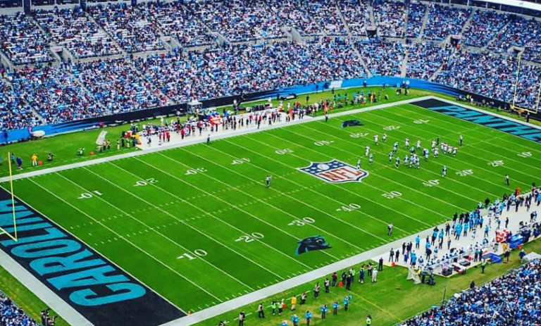 The Panthers Officially Replaced The NFL Logo At Bank of America Stadium