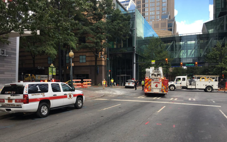 Gas Line Rupture Causes Evacuation of Uptown Charlotte Buildings