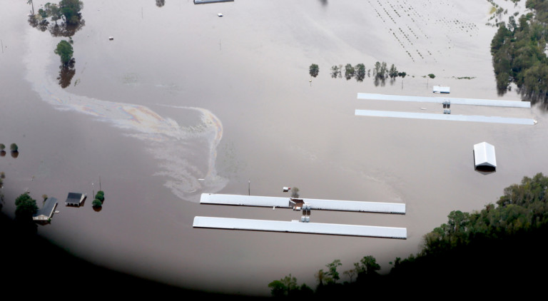 North Carolina’s Waterkeeper Alliance Releases Aerial Photos Of Post-Florence Patrols