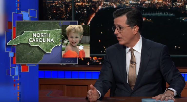 Late Show’s Stephen Colbert Insult’s NC BBQ When Talking About An NC Boy and His Bear