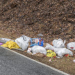trash on side of road