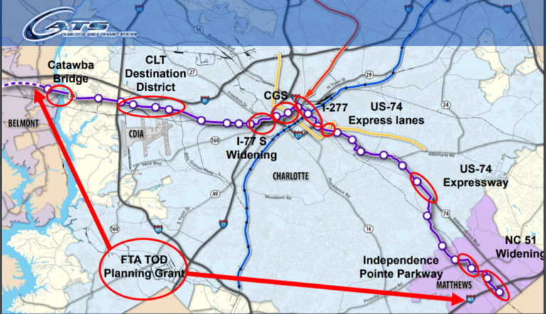 Charlotte Approves New $50 Million Study For New Light Rail Line From Gaston County To Matthews