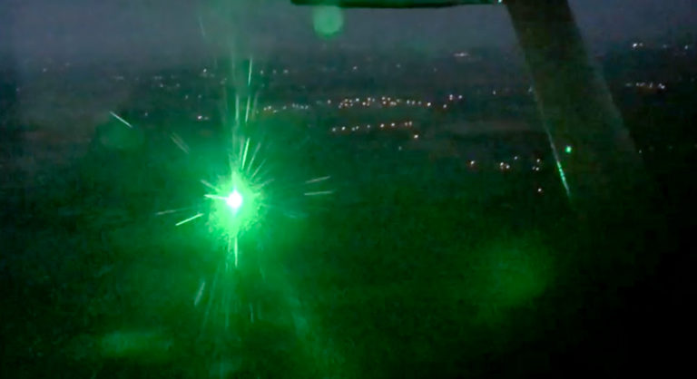 CMPD Investigating Green Laser Blasted Into Cockpit of Plane Approaching Charlotte