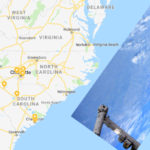 Christina H Koch takes picture of North Carolina from space