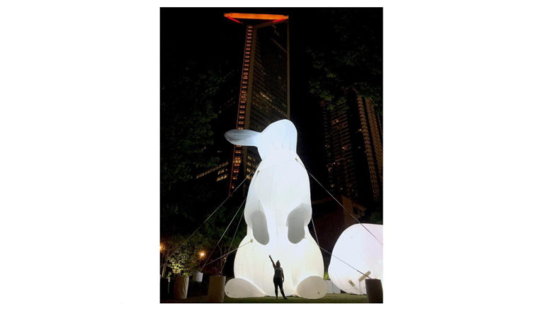 Why Are Giant Inflatable Bunnies Descending On Uptown Charlotte?