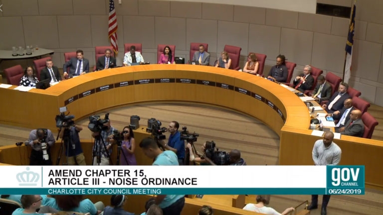 Charlotte City Council Votes To Approve Controversial Noise Ordinance Amendment