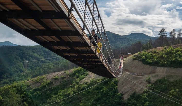 The Longest Pedestrian Bridge in America Just Opened In The Mountains West of Charlotte