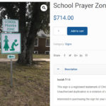 school prayer zone sign for sale