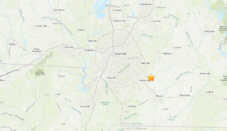 Earthquake Struck Indian Trail Yesterday Morning