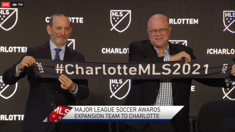 MLS Commissioner Officially Announces Charlotte’s New Major League Soccer Team