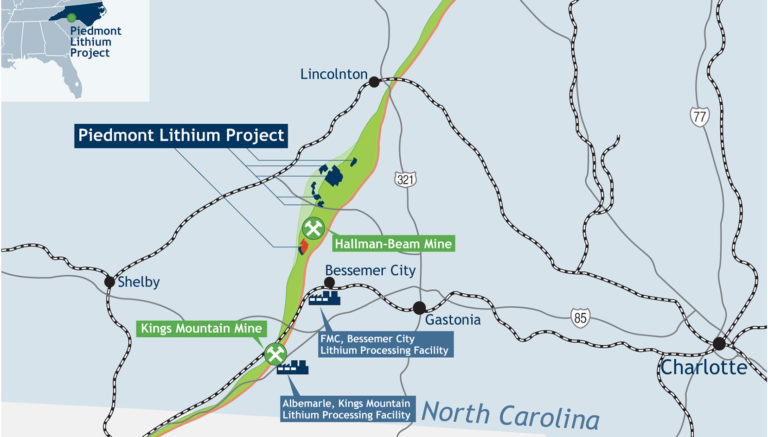 Piedmont Lithium Received Federal Approval For America’s Largest Lithium Mine in Gaston County