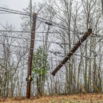 top of power line ripped off gastonia small