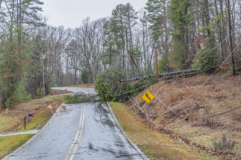 Winter Storm Knocks Out Power For Tens of Thousands Across The Carolinas