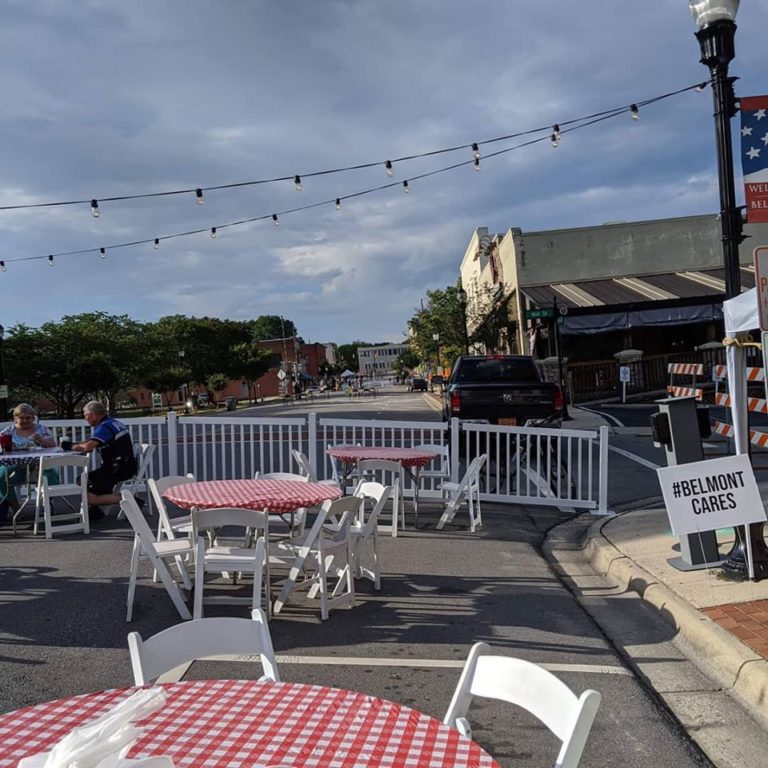 Phase 2 Limits Restaurants To 50% Capacity, So Belmont Opened 50% of Main Street To Help