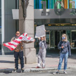 covid 19 protest in uptown charlotte small