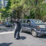 drive by protest for covid 19 in uptown charlotte