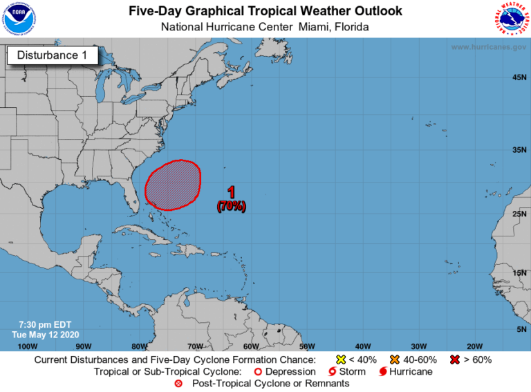 Subtropical Storm ‘Arthur’ Could Become First Named Storm of 2020 If Bermuda Triangle Disturbance Grows