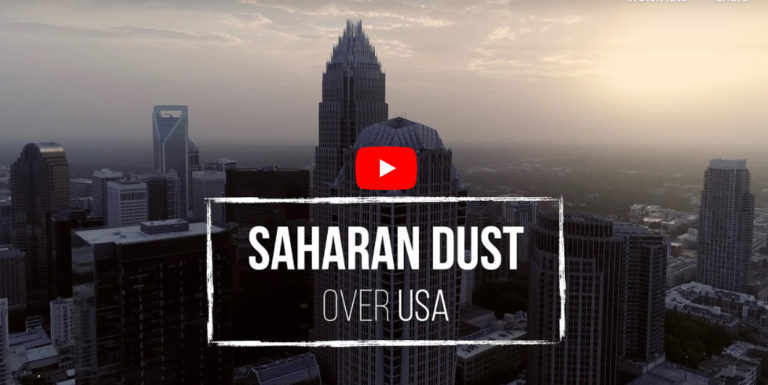 Someone Made A Drone Video of Yesterday’s Sahara Dust Storm Over Charlotte