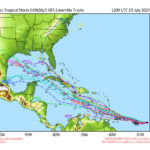 hurricane gonzollo hitting the carolinas