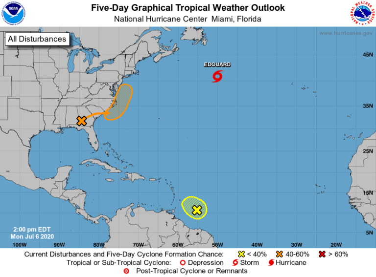 Tropical Storm Fay Could Develop Over South Carolina This Week