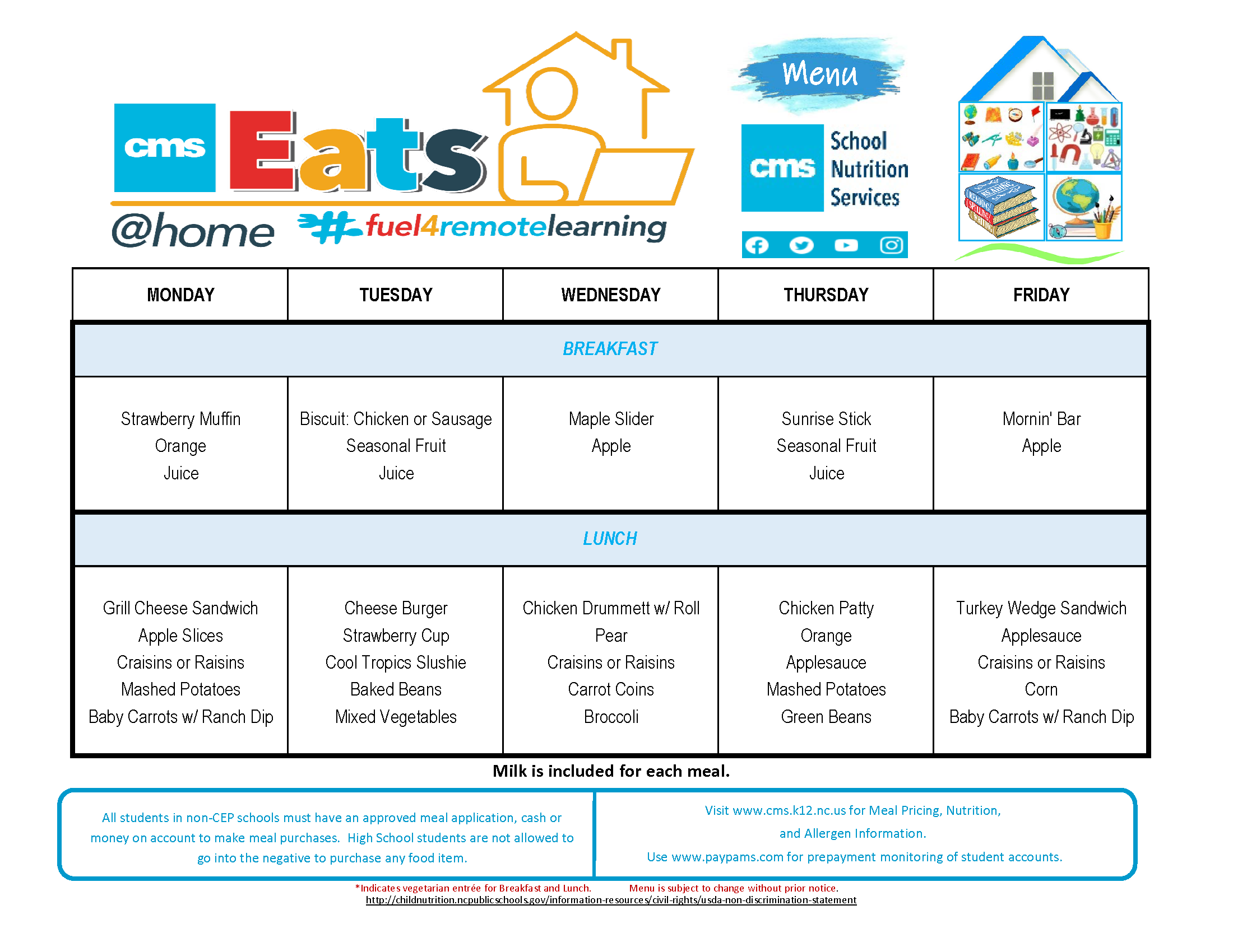 CMS Eats Meal Bundle Menu - Charlotte Stories