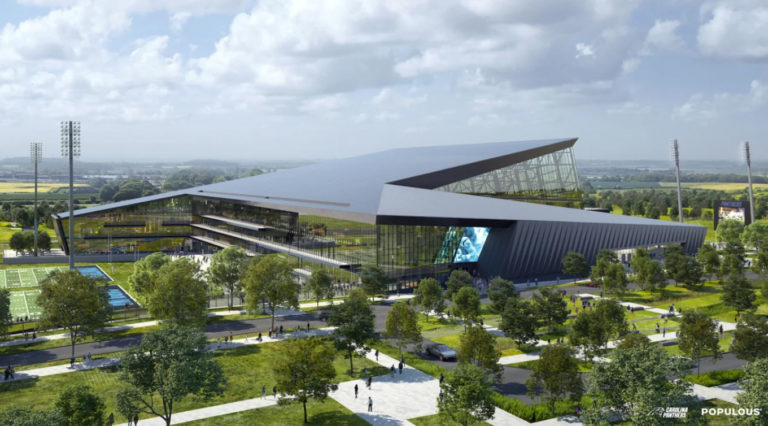 Panthers Release Renderings of Their Massive New $1 Billion “Football City USA” Headquarters