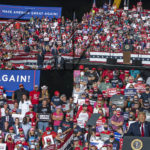 trump masks behind him