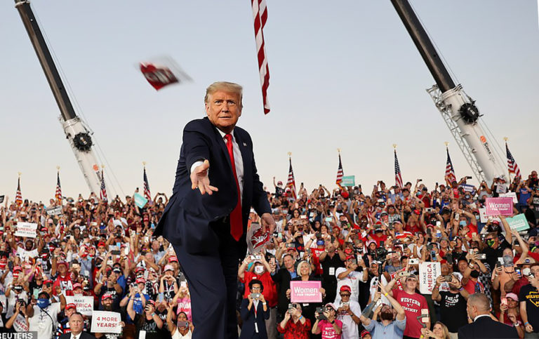 Organizers Expect Upwards of 15,000 People Packed Into Stands At Gastonia Trump Rally