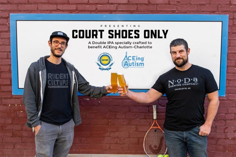 Charlotte’s Colaborative “Court Shoes Only” Double IPA to Benefit ACEing Autism