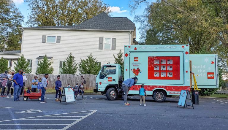 The LEGO Truck is Now In Charlotte Giving Away Free ‘Minibuilds’ To Spread Christmas Cheer