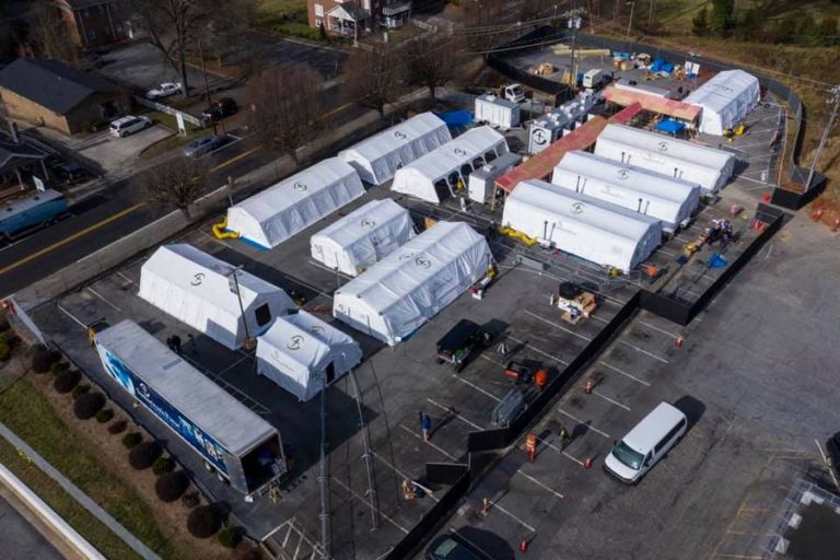 First COVID Field Hospital in North Carolina Erected In Lenoir As Cases Surge