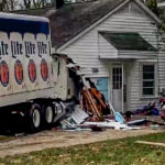 light beer truck crashing into charlotte home