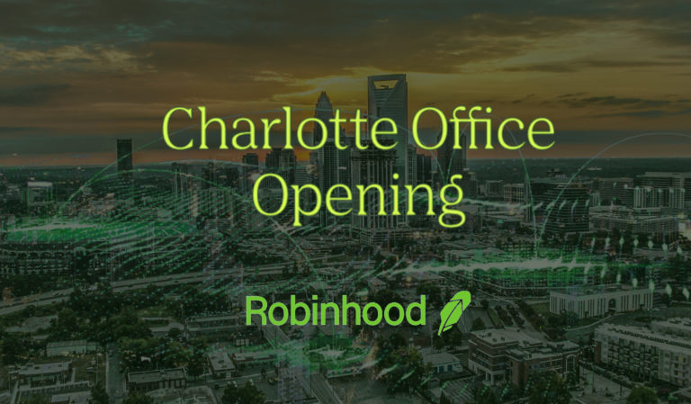 Robinhood Building $11.7 Million Trading Center in Charlotte and Creating 400 New Jobs