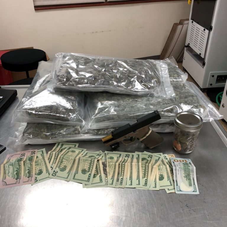 Huntersville Police Make Felony Arrest After Finding Over 8 Lbs of Marijuana in Car