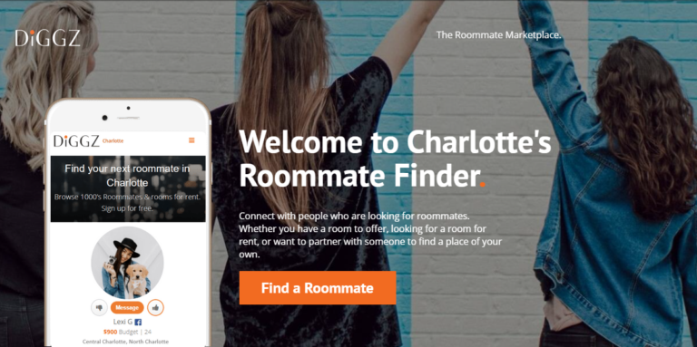 NYC Based Diggz Expanding Their Popular Roommate Finder App To Charlotte