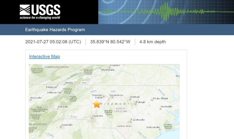 This Morning An Earthquake Shook The Church of God of Prophecy North of Charlotte