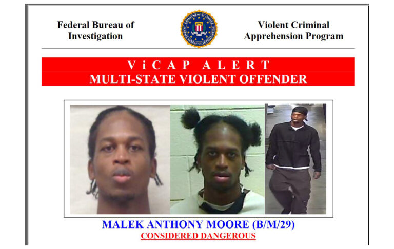 FBI Joining CMPD and GPD In State-Wide Manhunt For Murder Suspect Malek Moore