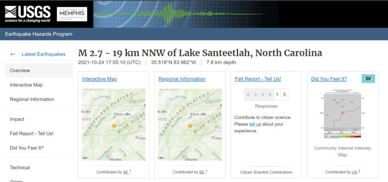 2.7 Magnitude Earthquake Just Shook The NC Mountains