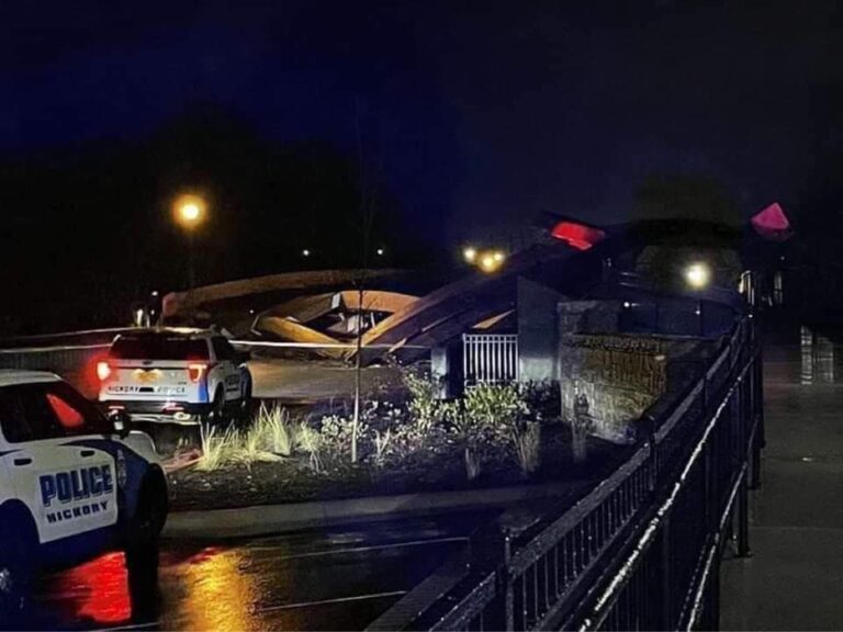 Extreme Winds Blew Down Hickory’s Iconic 40-Ton Wooden Arches Last Night