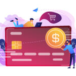 Credit card concept vector illustration.