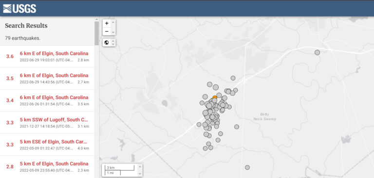 Another Aftershock Just Shook SC – Totaling 79 Quakes Since Christmas