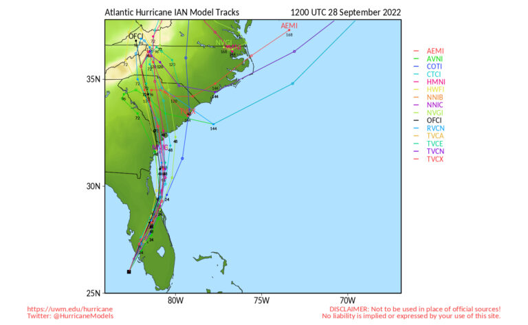 Update – Hurricane Ian Heading For The Carolinas