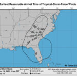 tropical storm nicole winds