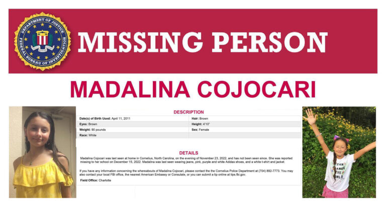 Charlotte FBI Asking For Public’s Help In Finding Missing 11-Year-Old Girl