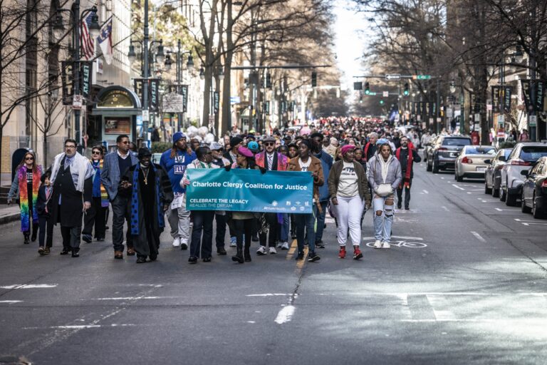 Thousands Marched Through Uptown Charlotte For Racial Justice in Honor of Martin Luther King Jr.