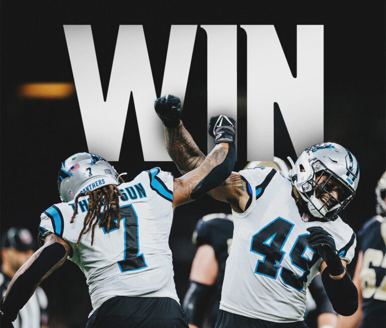 Panthers Beat Saints in Their Last Game of The Season