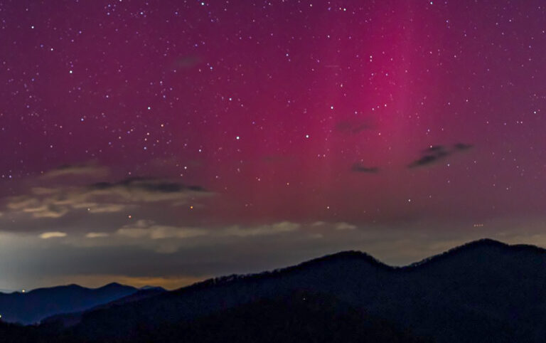 Massive Solar Storm Produced Aurora Borealis Over North Carolina Mountains Last Night