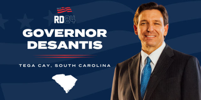 Presidential Hopeful Ron DeSantis Holding A Rally in The Charlotte Area Tonight