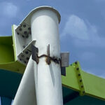 temporary crack carowinds giga coaster