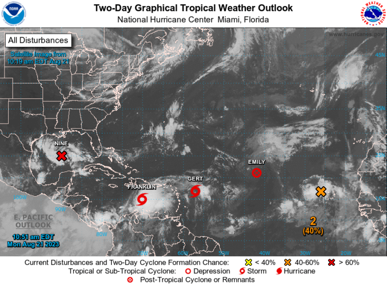 There Are Now 5 Storm Systems In The Atlantic Moving Toward The East Coast